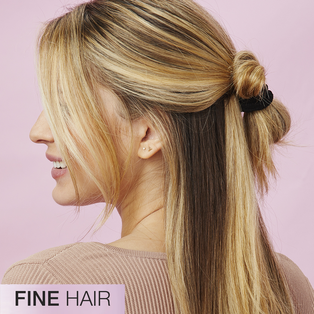 Fine Hair Black Hosiery Hair Ties 20pk No Damage®